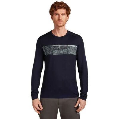 Icebreaker Maglietta Intima Tenica A Maniche Lunghe Merino 200 Oasis Crewe Elevation Line Midnight Navy S Icebreaker Maglietta Intima Tenica A Maniche Lunghe Merino 200 Oasis Crewe Elevation Line Midnight Navy S