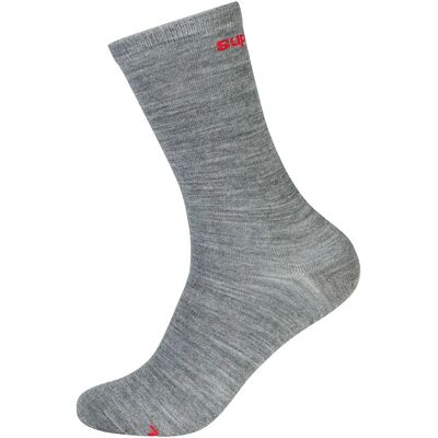 Super.natural Calzini Lunghi Sn All Day 2 Paia Cashmere Grey Melange / High Risk Red EU 42-45 Super.natural Calzini Lunghi Sn All Day 2 Paia Cashmere Grey Melange / High Risk Red EU 42-45