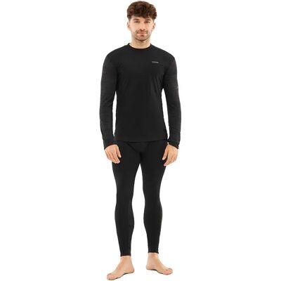 Viking Set Intimo A Manica Lunga Novena Black 2XL Viking Set Intimo A Manica Lunga Novena Black 2XL