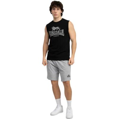 Lonsdale Completo Senza Maniche Claremorris Black / Marl Grey 3XL Lonsdale Completo Senza Maniche Claremorris Black / Marl Grey 3XL