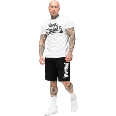 Lonsdale Set A Maniche Corte Mair White / Black 3XL Lonsdale Set A Maniche Corte Mair White / Black 3XL