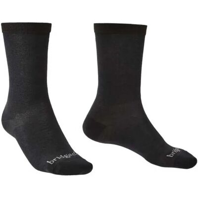 Bridgedale Calzini Lunghi Liner Coolmax Boot 2 Pair Pack Black EU 40-43 Bridgedale Calzini Lunghi Liner Coolmax Boot 2 Pair Pack Black EU 40-43