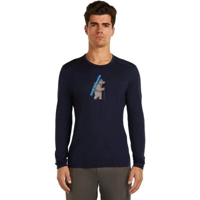 Icebreaker Maglietta Intima Tenica A Maniche Lunghe Merino 200 Oasis Crewe Bear Tour Midnight Navy S Icebreaker Maglietta Intima Tenica A Maniche Lunghe Merino 200 Oasis Crewe Bear Tour Midnight Navy S