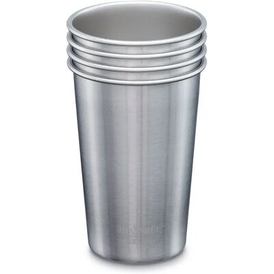 Bicchieri in acciaio inossidabile Klean Kanteen 16oz - Confezione da 4 - Spazzolato - Resistente Bicchieri in acciaio inossidabile Klean Kanteen 16oz - Confezione da 4 - Spazzolato - Resistente