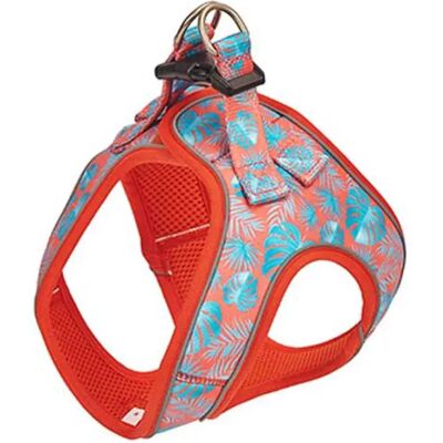 Freedog Pettorina Per Cani Coral Palm Red 35-40 cm Freedog Pettorina Per Cani Coral Palm Red 35-40 cm