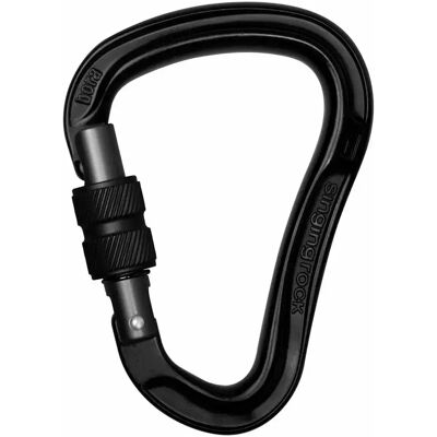 Singing Rock Moschettone Bora Screw-lock Black One Size Singing Rock Moschettone Bora Screw-lock Black One Size