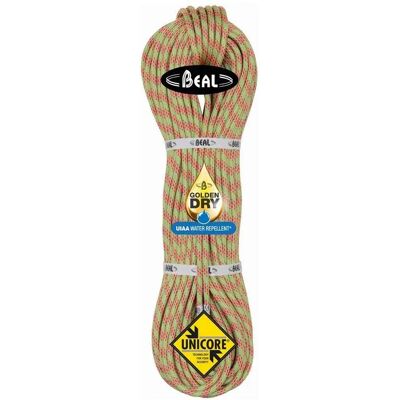 Corda da Arrampicata Beal Ice Line Unicore 8.1mm 50M Golden Dry Corda da Arrampicata Beal Ice Line Unicore 8.1mm 50M Golden Dry