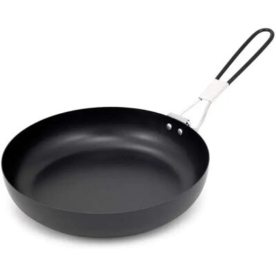 Padella in acciaio GSI Outdoors con manico pieghevole - Nero - Padella Padella in acciaio GSI Outdoors con manico pieghevole - Nero - Padella