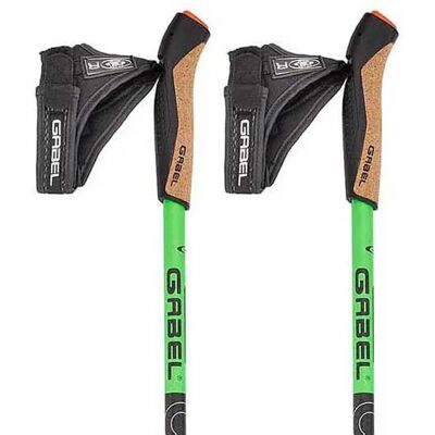 Gabel Bastoncini Carbon Xt 2s-80 F.l Black / Green 54-135 cm Gabel Bastoncini Carbon Xt 2s-80 F.l Black / Green 54-135 cm