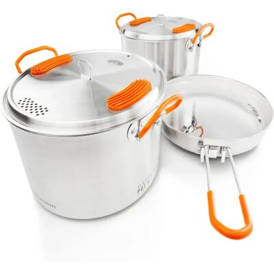 Gsi Outdoors Set Da Cucina In Acciaio Inossidabile Glacier Base Camper Medium Silver One Size Gsi Outdoors Set Da Cucina In Acciaio Inossidabile Glacier Base Camper Medium Silver One Size