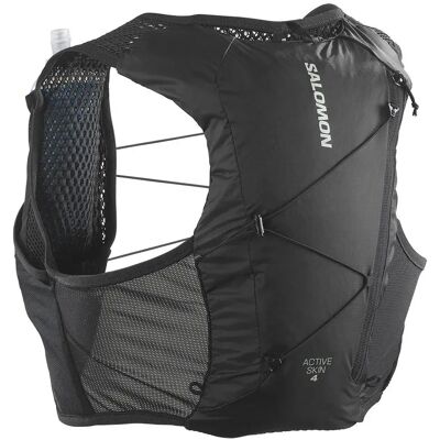 Salomon Gilet Idratazione Active Skin l Set Black / Metal S Salomon Gilet Idratazione Active Skin l Set Black / Metal S