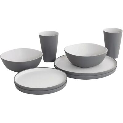 Outwell Gala 2 Person Dinner Set - Grey Mist - Set da cena Outwell Gala 2 Person Dinner Set - Grey Mist - Set da cena