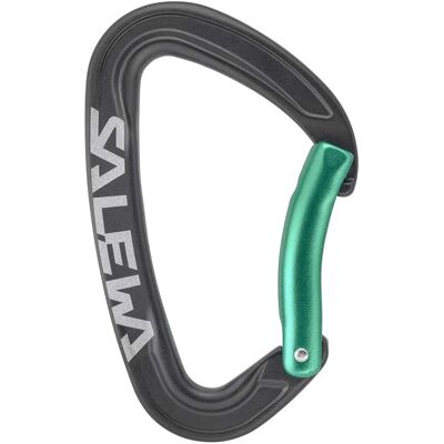 Moschettone Ortles di Salewa con leva curva - Moschettone nero Moschettone Ortles di Salewa con leva curva - Moschettone nero
