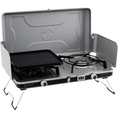 Outwell Merapi Pro Duo Deluxe - Stufa da campeggio portatile - Grigio argento Outwell Merapi Pro Duo Deluxe - Stufa da campeggio portatile - Grigio argento