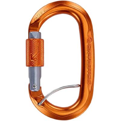 Climbing Technology Moschettone Obx Bgl Titanium / Orange / Titanium One Size Climbing Technology Moschettone Obx Bgl Titanium / Orange / Titanium One Size