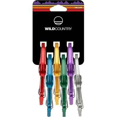 Wild Country Helium 3.0 Rack 6 Pezzi - Moschettoni Multicolore Wild Country Helium 3.0 Rack 6 Pezzi - Moschettoni Multicolore