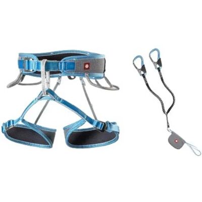Ocun Set Via Ferrata Twist Tech Eco Captur Lite Swivel Grey / Blue L-XL Ocun Set Via Ferrata Twist Tech Eco Captur Lite Swivel Grey / Blue L-XL
