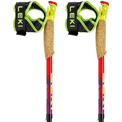 Leki Bastoncini Ultratrail Fx.one Bright Red / Violet / Neonyellow 130 cm Leki Bastoncini Ultratrail Fx.one Bright Red / Violet / Neonyellow 130 cm