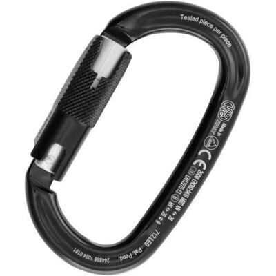 Kong Moschettone Ovalone Rise Lock Black One Size Kong Moschettone Ovalone Rise Lock Black One Size