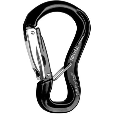 Grivel Moschettone Clepsydra K10g Twin Gate Black One Size Grivel Moschettone Clepsydra K10g Twin Gate Black One Size