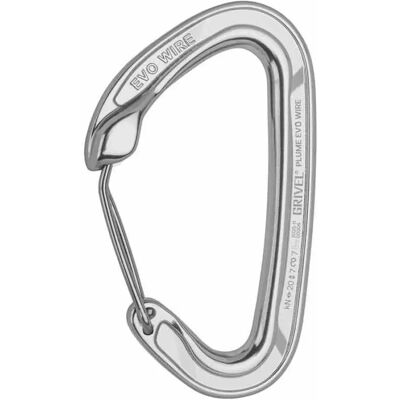 Grivel Moschettone Plume Evo Wire K3ew Silver One Size Grivel Moschettone Plume Evo Wire K3ew Silver One Size