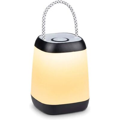 Grundig Lampada Portable & Rope Handle Cool White Black 9 x 9 x 12.4 cm Grundig Lampada Portable & Rope Handle Cool White Black 9 x 9 x 12.4 cm