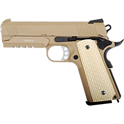 We Pistola Airsoft E011-t Desert Warrior .3 Tan Gbb Tan One Size We Pistola Airsoft E011-t Desert Warrior .3 Tan Gbb Tan One Size