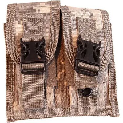 Airsoft Borsa Double Mag With Clip Sheath ACU One Size Airsoft Borsa Double Mag With Clip Sheath ACU One Size