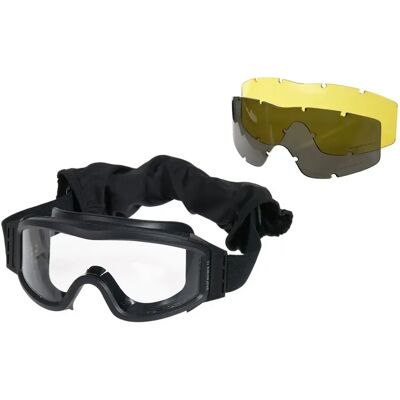 Delta Tactics Occhiali Protettivi Antiappannamento Con 3 Lenti Black One Size Delta Tactics Occhiali Protettivi Antiappannamento Con 3 Lenti Black One Size