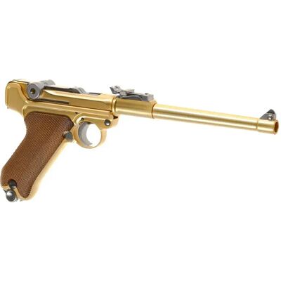 We Pistola Airsoft P08 8 I´´ Full Metal Gbb Gold One Size We Pistola Airsoft P08 8 I´´ Full Metal Gbb Gold One Size