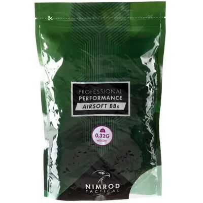 Nimrod Pallini Da Airsoft 0.32g Bb Professional Performance 3125rds White One Size Nimrod Pallini Da Airsoft 0.32g Bb Professional Performance 3125rds White One Size