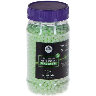 Nimrod Pallini Da Airsoft 0.30g Bio Tracer Bb Professional Performance 2000rds Green One Size Nimrod Pallini Da Airsoft 0.30g Bio Tracer Bb Professional Performance 2000rds Green One Size