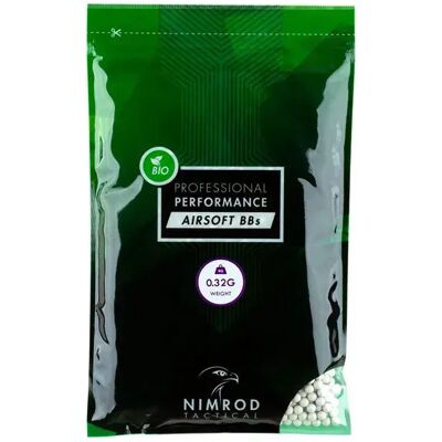 Nimrod Pallini Da Airsoft 0.32g Bio Bb Professional Performance 3125rds White One Size Nimrod Pallini Da Airsoft 0.32g Bio Bb Professional Performance 3125rds White One Size