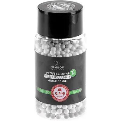 Nimrod Pallini Da Airsoft 0.3g Bio Bb Professional Performance 1000rds White One Size Nimrod Pallini Da Airsoft 0.3g Bio Bb Professional Performance 1000rds White One Size