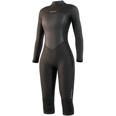 Mystic Muta Shorty Da Donna A Maniche Lunghe Con Cerniera Posteriore Brand Flatlock 3/2mm Black / Black M Mystic Muta Shorty Da Donna A Maniche Lunghe Con Cerniera Posteriore Brand Flatlock 3/2mm Black / Black M