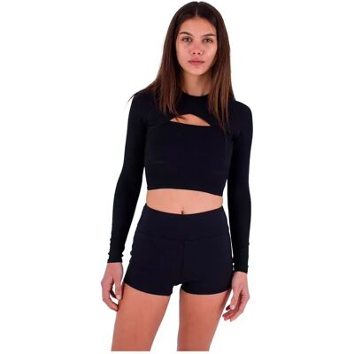 Hurley Rash Guard A Maniche Lunghe Max Solid Rib Cropped Cross Yoke Black L Hurley Rash Guard A Maniche Lunghe Max Solid Rib Cropped Cross Yoke Black L