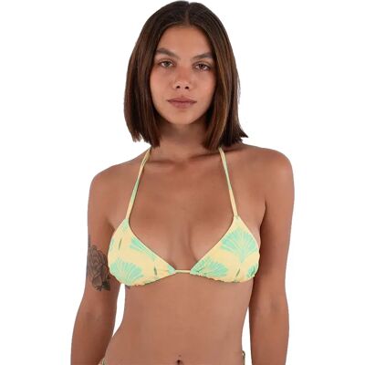 Hurley Top Bikini Triangle Print Macadamia M Hurley Top Bikini Triangle Print Macadamia M