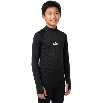 Gill Rash Guard A Maniche Lunghe Hydrophobe Black 10-11 Anni Gill Rash Guard A Maniche Lunghe Hydrophobe Black 10-11 Anni