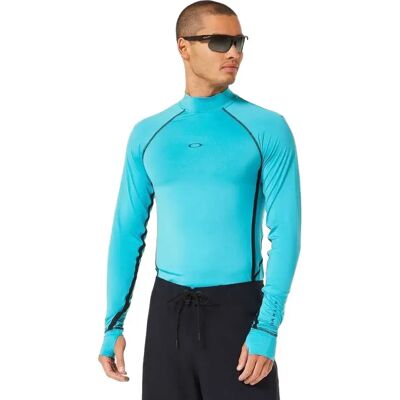 Oakley Apparel Rash Guard A Maniche Lunghe Tidal Pressure Swimming Pool Blue XL Oakley Apparel Rash Guard A Maniche Lunghe Tidal Pressure Swimming Pool Blue XL