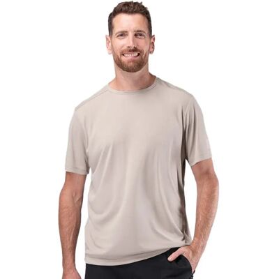 Zhik Rash Guard A Maniche Corte Uvactive Stone M Zhik Rash Guard A Maniche Corte Uvactive Stone M