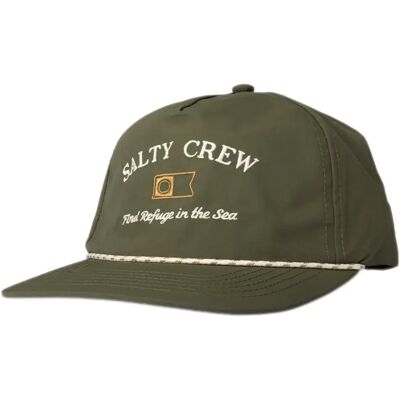 Salty Crew Cappellino Con Visiera Steadfast 5 Panel Olive One Size Salty Crew Cappellino Con Visiera Steadfast 5 Panel Olive One Size