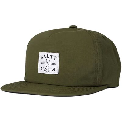 Salty Crew Cappellino Con Visiera Clubhouse 5 Panel Olive One Size Salty Crew Cappellino Con Visiera Clubhouse 5 Panel Olive One Size