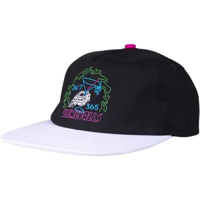 Santa Cruz Cappellino Con Visiera All-nighter Black / White One Size Santa Cruz Cappellino Con Visiera All-nighter Black / White One Size