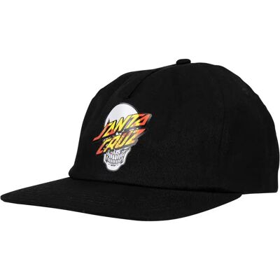 Santa Cruz Cappellino Con Visiera Dressen Skull Dot Snapback Black One Size Santa Cruz Cappellino Con Visiera Dressen Skull Dot Snapback Black One Size