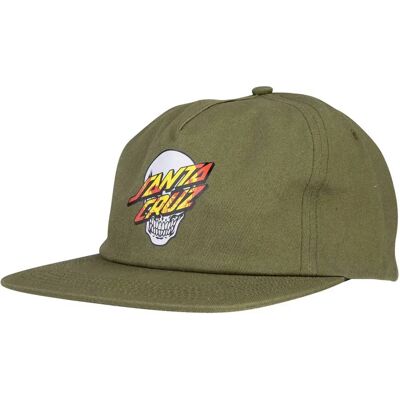 Santa Cruz Cappellino Con Visiera Dressen Skull Dot Snapback Sea Kelp One Size Santa Cruz Cappellino Con Visiera Dressen Skull Dot Snapback Sea Kelp One Size