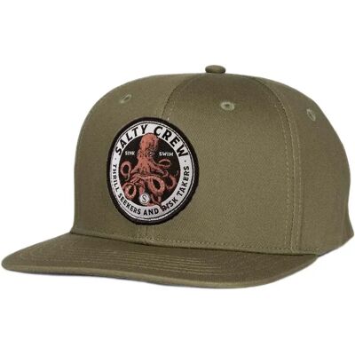 Salty Crew Cappellino Con Visiera Deep Reach 6 Panel Olive One Size Salty Crew Cappellino Con Visiera Deep Reach 6 Panel Olive One Size