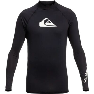 Quiksilver Rash Guard A Maniche Lunghe All Time Black L Quiksilver Rash Guard A Maniche Lunghe All Time Black L