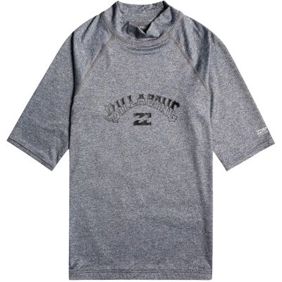 Billabong Rash Guard A Maniche Corte Arch Black Heather S Billabong Rash Guard A Maniche Corte Arch Black Heather S