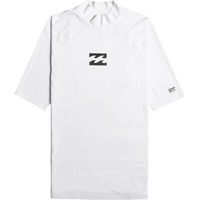 Billabong Rash Guard A Maniche Corte Waves All Day White M Billabong Rash Guard A Maniche Corte Waves All Day White M