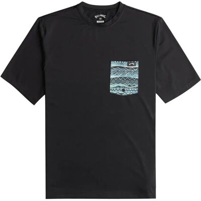 Billabong Maglietta A Maniche Corte Per Protezione Uv Team Pocket Black S Billabong Maglietta A Maniche Corte Per Protezione Uv Team Pocket Black S